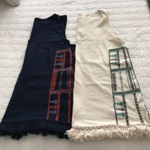 Madewell fringe tanks